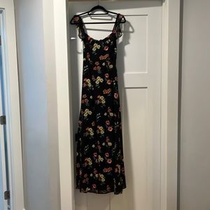 Black floral dress